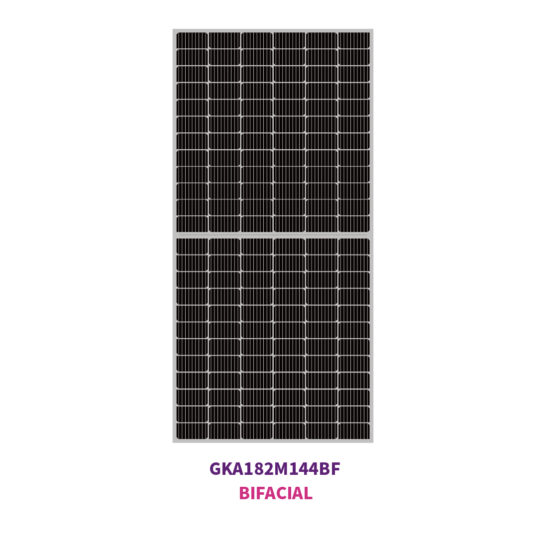 Meias células solares PERC mono 144 de 182 mm 575W