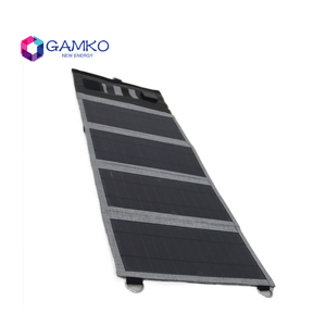 Saco de módulo de painéis solares fotovoltaicos portáteis de 4 pastas 15W para viagens de acampamento