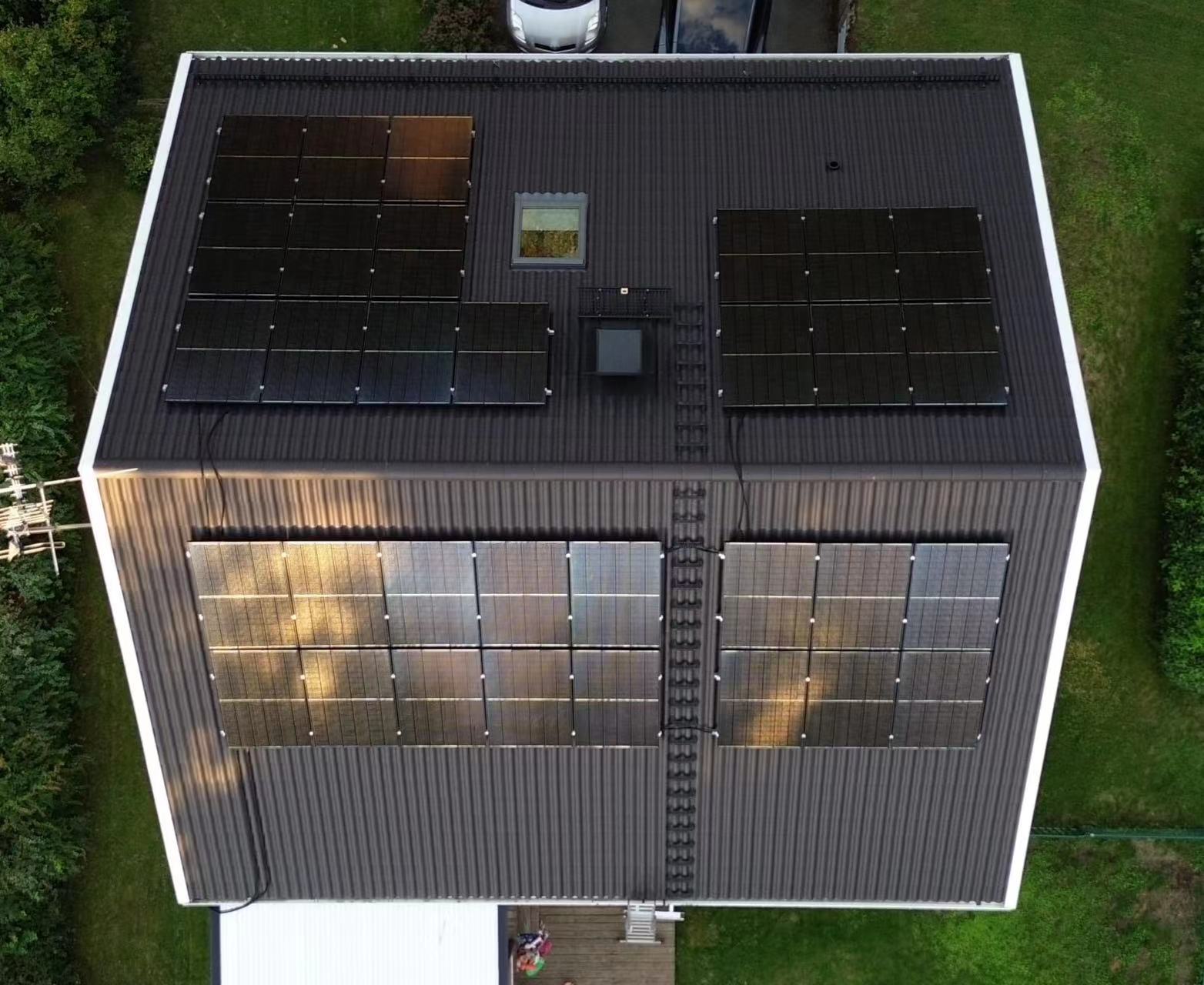 Preço de armazém no exterior 430W Topcon Mono painéis fotovoltaicos de meia célula 420W 415W para sistema solar doméstico