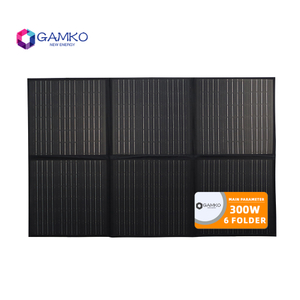 Saco de módulo de painéis solares fotovoltaicos portáteis de 300 W 6 pastas para viagens de acampamento