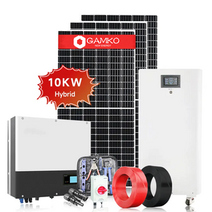 Kit de sistema solar de módulo fotovoltaico híbrido de armazenamento solar 8KW com bateria para uso doméstico 5KW 10KW 12KW
